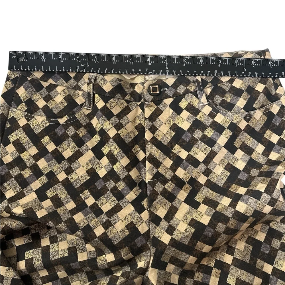 Soft Surroundings Women’s Geometric Square Print Pants Size Medium